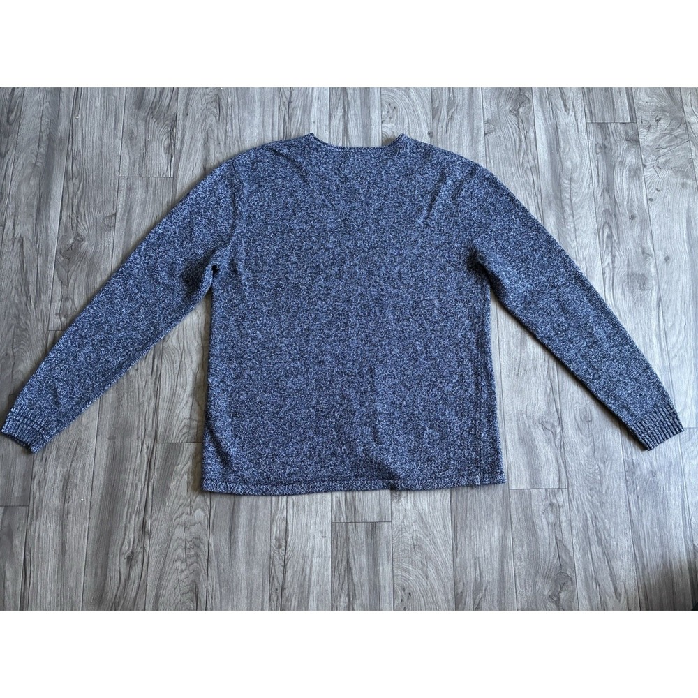 A-Frame Men's Knit Sweater Blue Crewneck Pullover Size L Casual Soft Heather - Picture 10 of 13